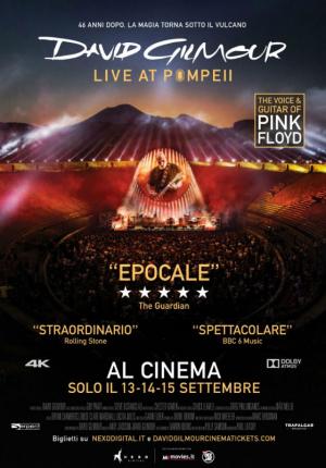 DAVID GILMOUR Live at Pompeii dal 13 settembre al cinema