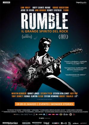 RUMBLE - IL GRANDE SPIRITO DEL ROCK !  dal 19 marzo al cinema